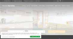 Desktop Screenshot of pensionkarolina.cz